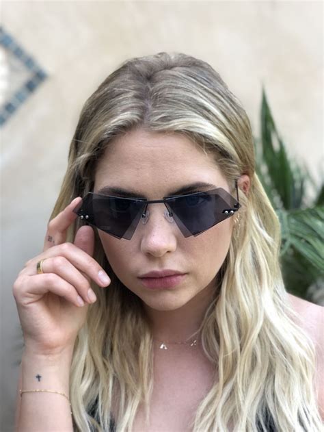 ashley benson iro leather givenchy sunglasses|Ashley Benson Sunglasses & Glasses .